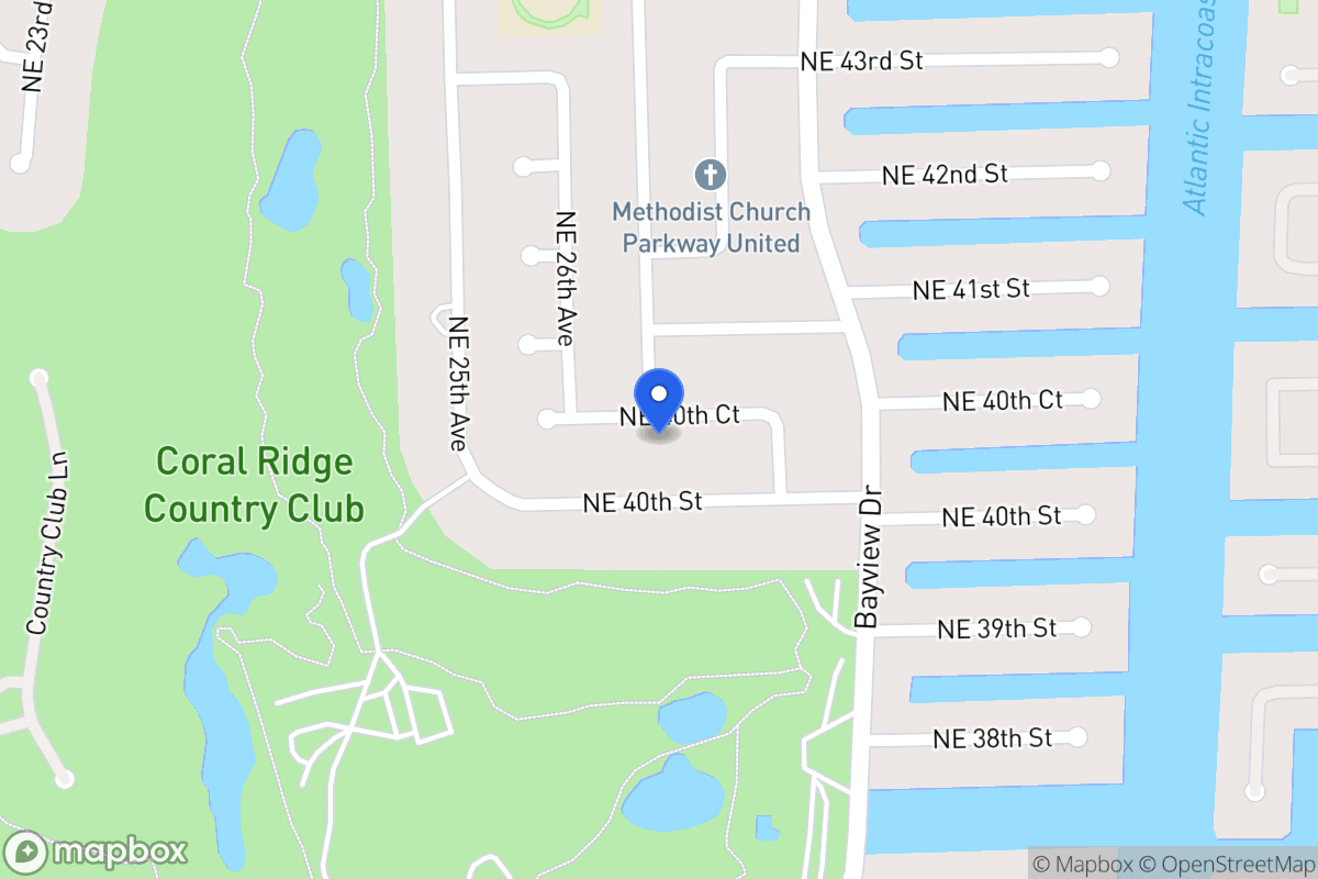 Map of 2800 Ne 40 Ct, Fort Lauderdale