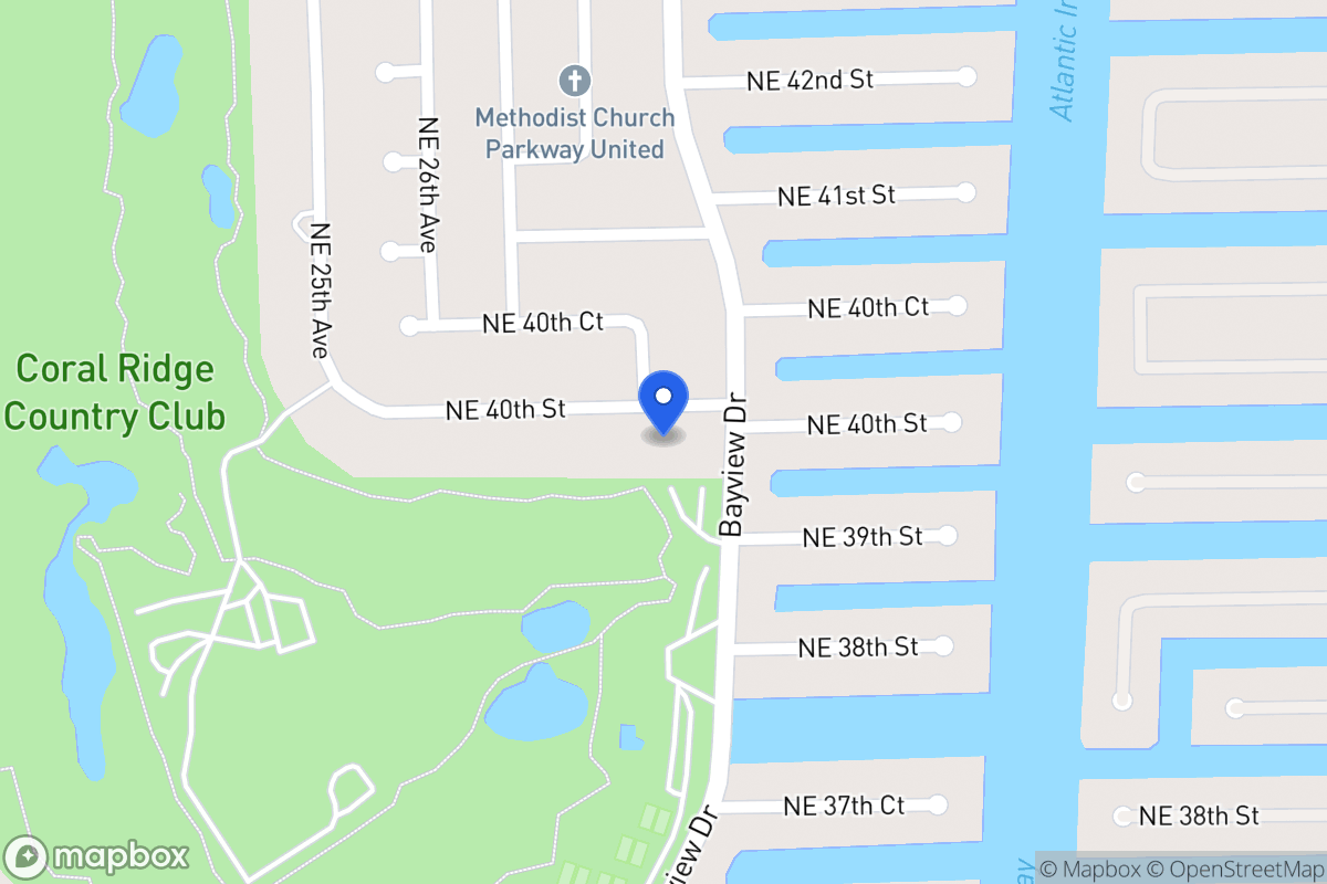 Map of 2900 Ne 40 St, Fort Lauderdale
