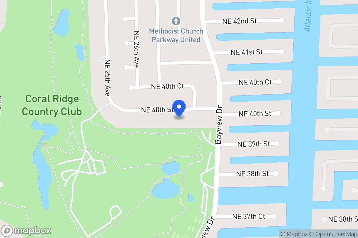Map of 2820 Ne 40 St, Fort Lauderdale