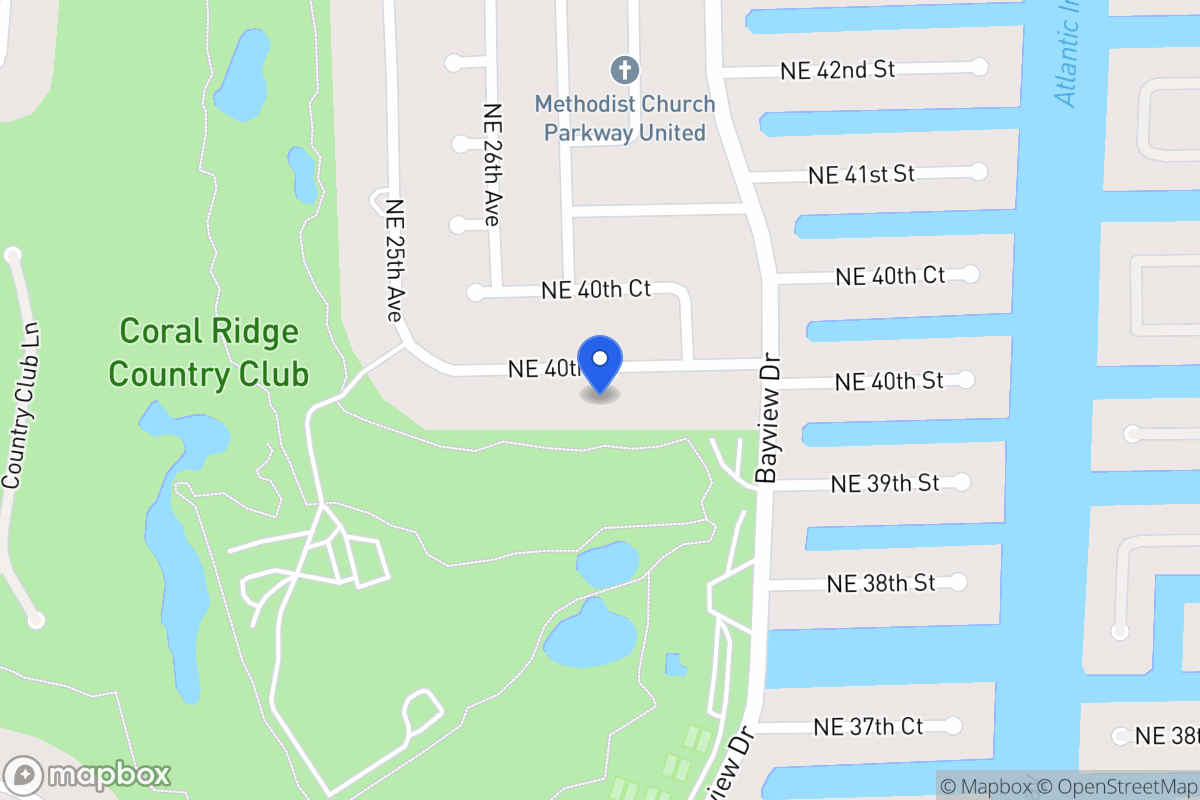Map of 2800 Ne 40 St, Fort Lauderdale
