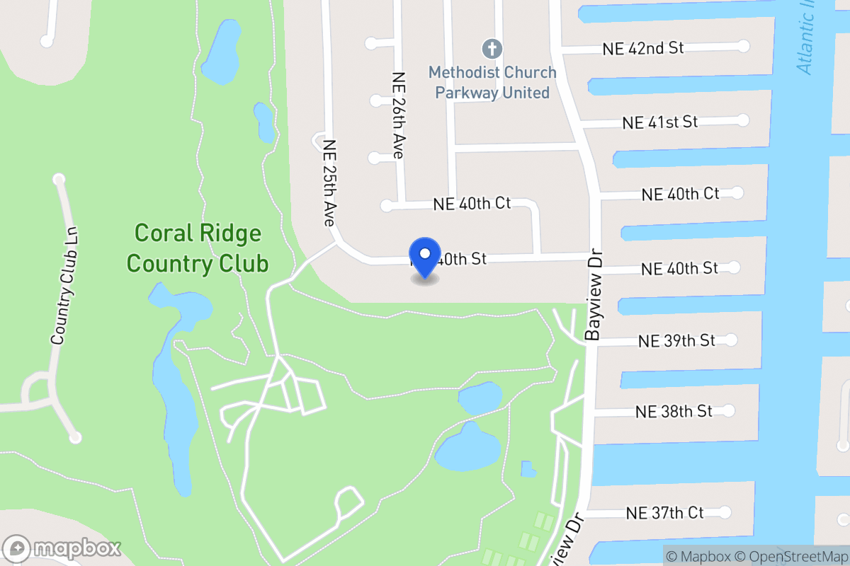Map of 2700 Ne 40 St, Fort Lauderdale