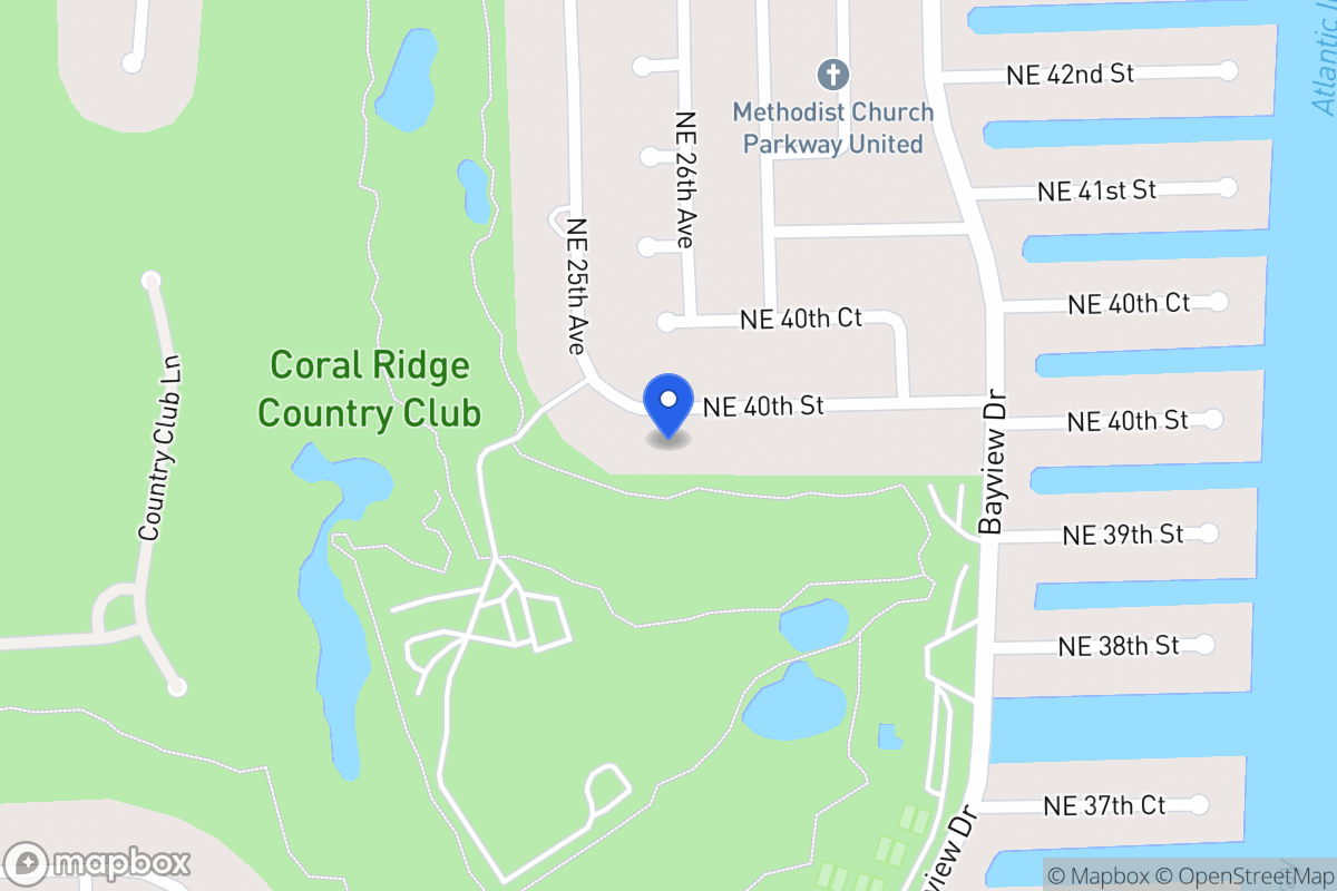 Map of 2610 Ne 40 St, Fort Lauderdale