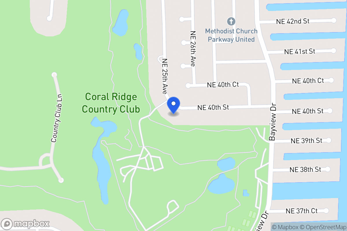 Map of 2600 Ne 40 St, Fort Lauderdale
