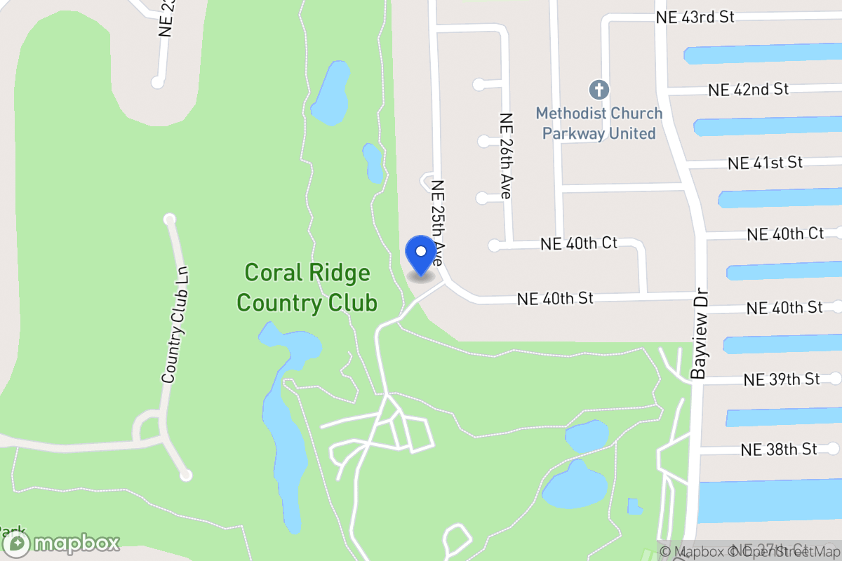 Map of 4001 Ne 25 Ave, Fort Lauderdale