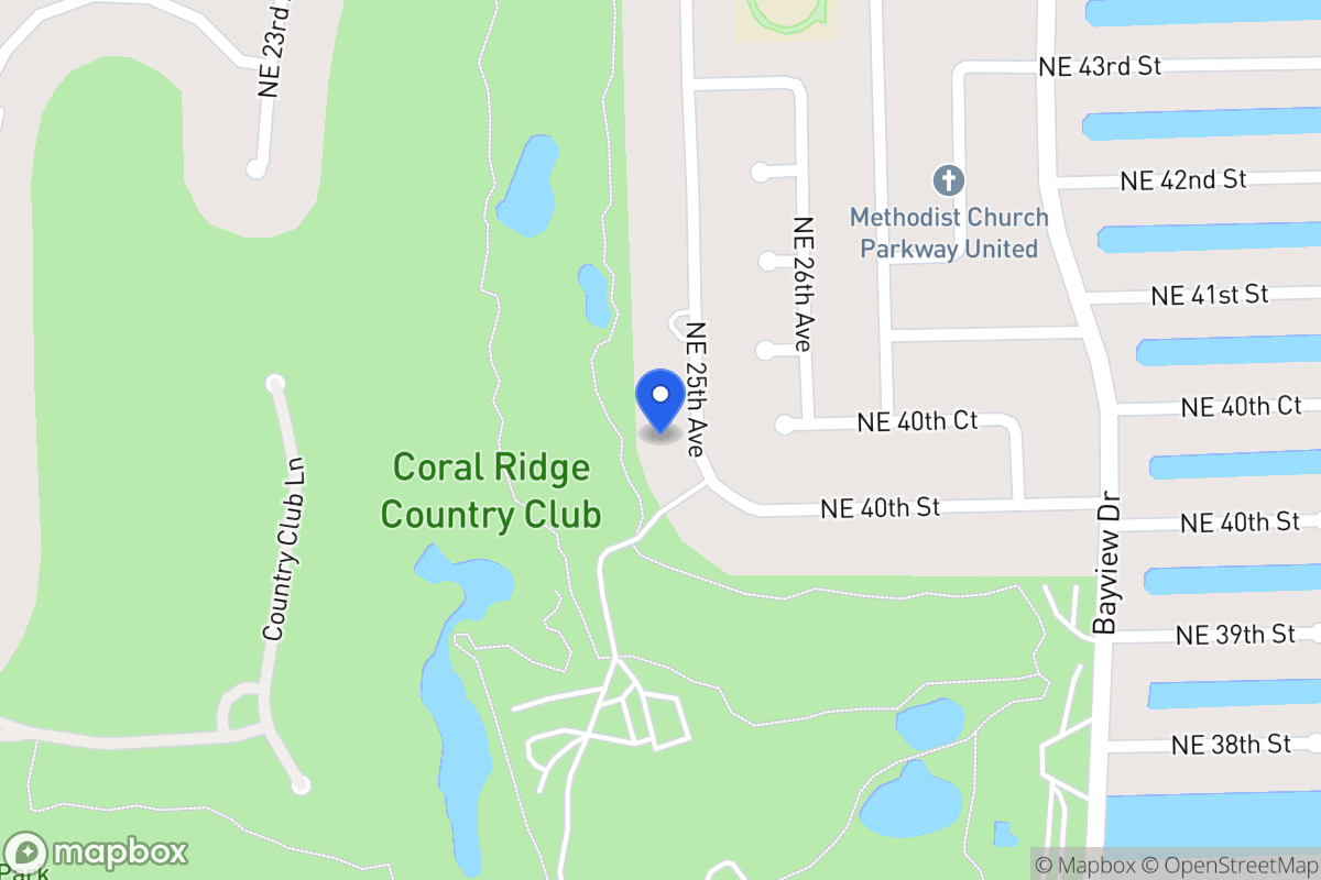 Map of 4011 Ne 25 Ave, Fort Lauderdale