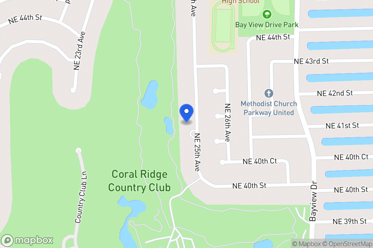 Map of 4101 Ne 25 Ave, Fort Lauderdale