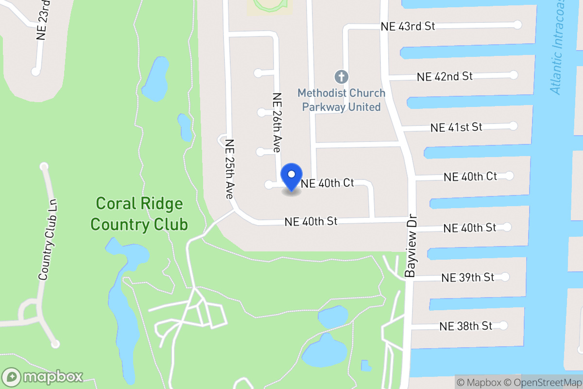 Map of 2610 Ne 40 Ct, Fort Lauderdale