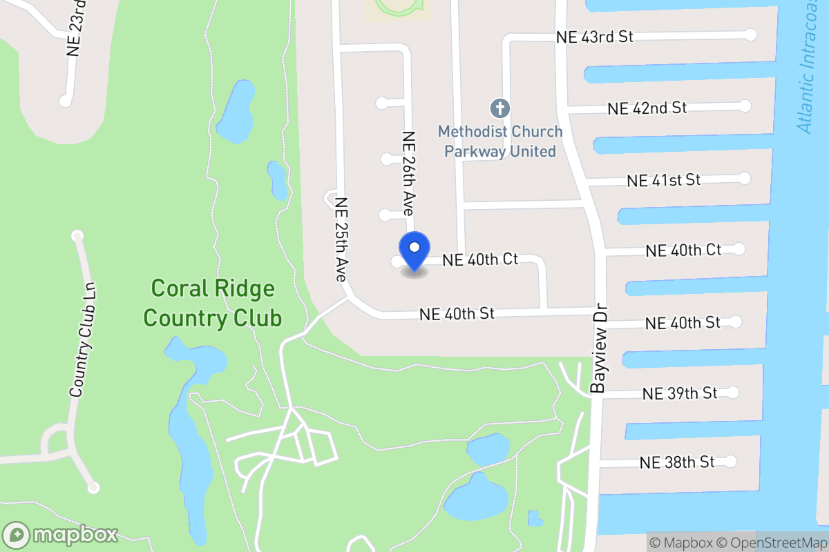 Map of 2600 Ne 40 Ct, Fort Lauderdale