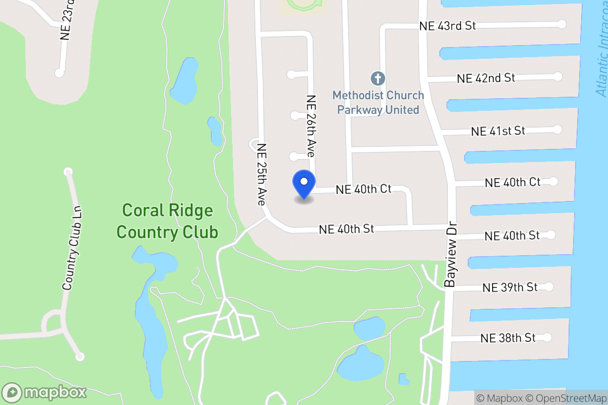 Map of 2590 Ne 40 Ct, Fort Lauderdale
