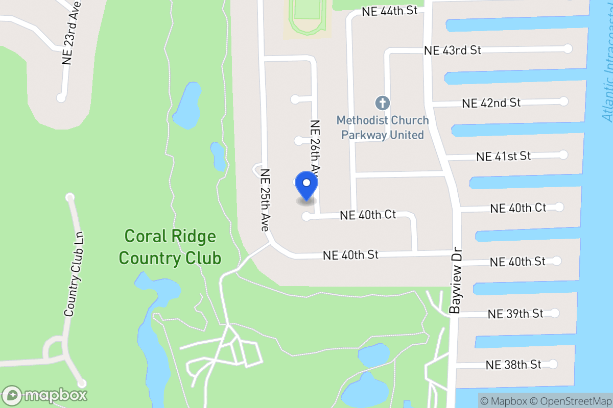 Map of 4051 Ne 26 Ave, Fort Lauderdale