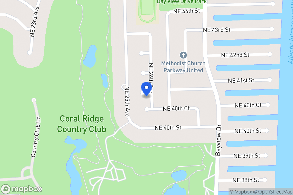 Map of 4061 Ne 26 Ave, Fort Lauderdale