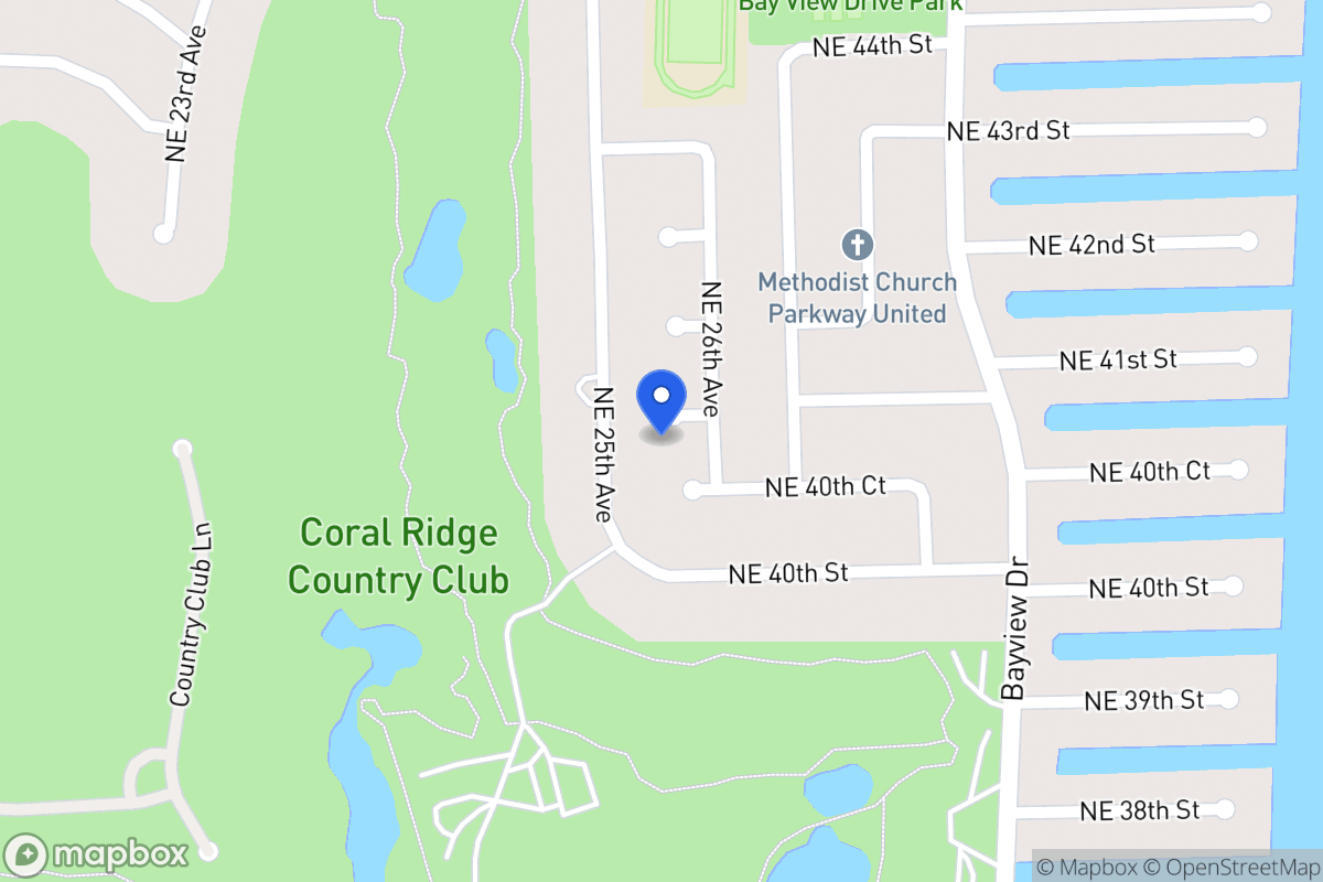 Map of 2590 Ne 41 St, Fort Lauderdale