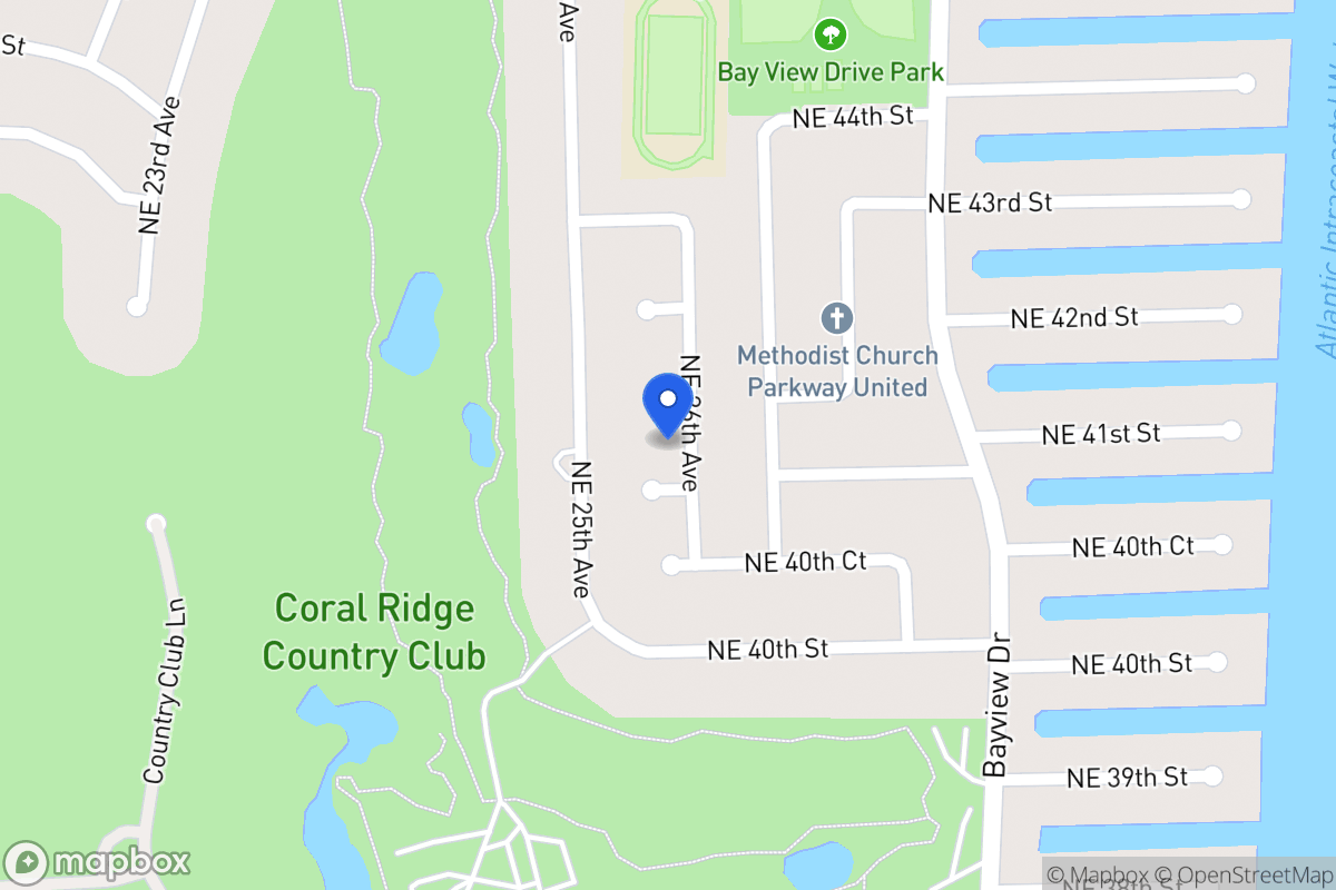 Map of 4121 Ne 26 Ave, Fort Lauderdale
