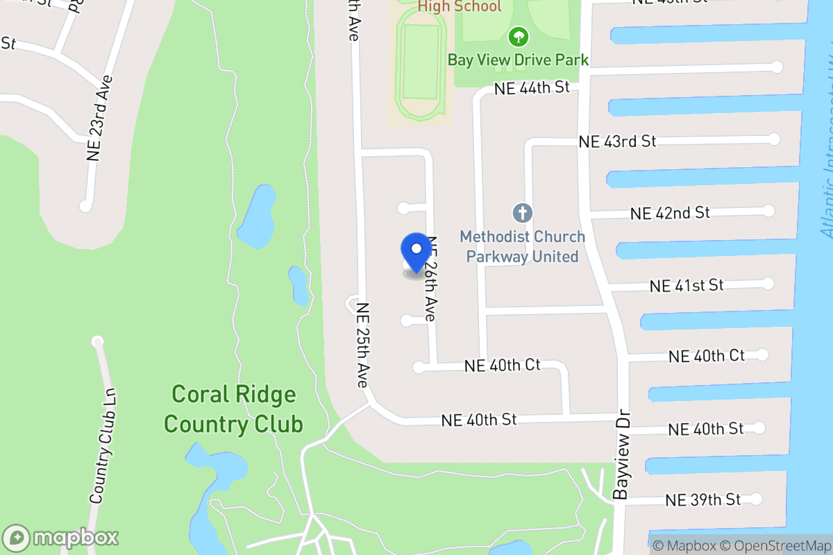 Map of 4131 Ne 26 Ave, Fort Lauderdale