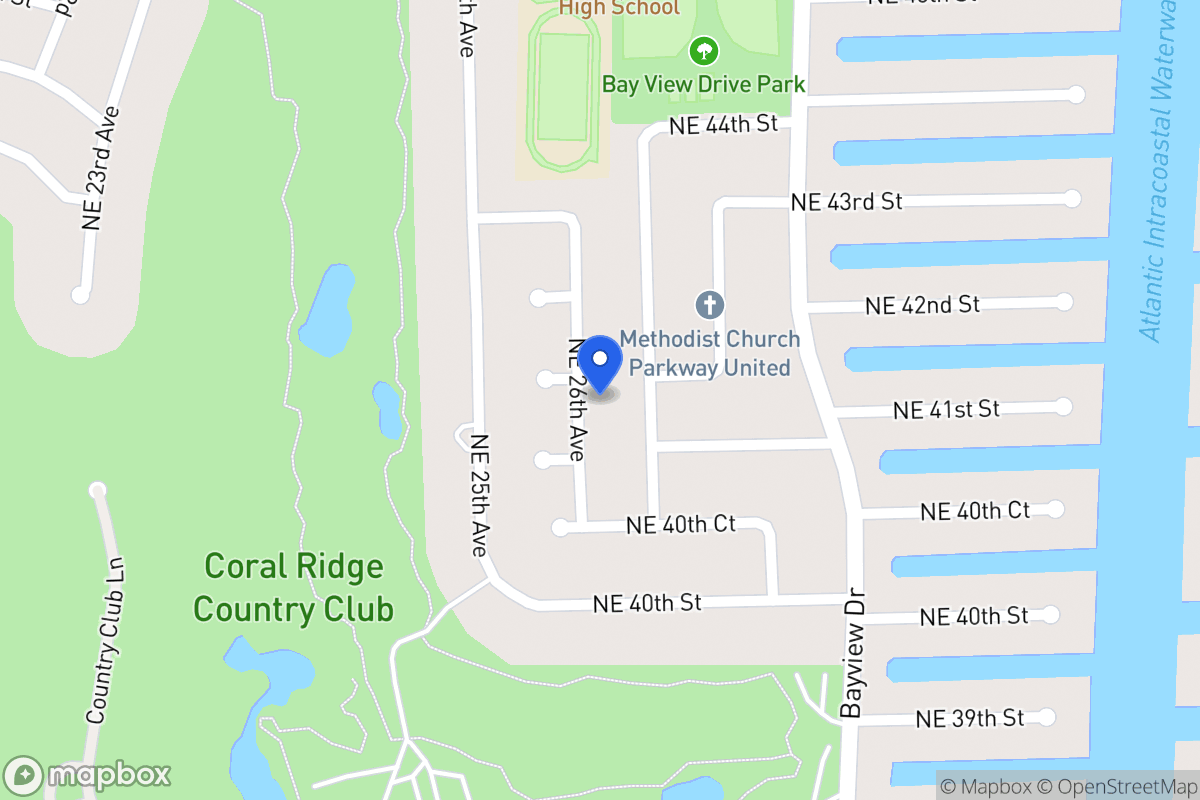 Map of 4120 Ne 26 Ave, Fort Lauderdale