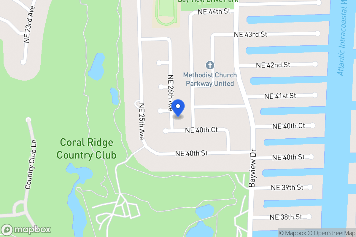Map of 4060 Ne 26 Ave, Fort Lauderdale