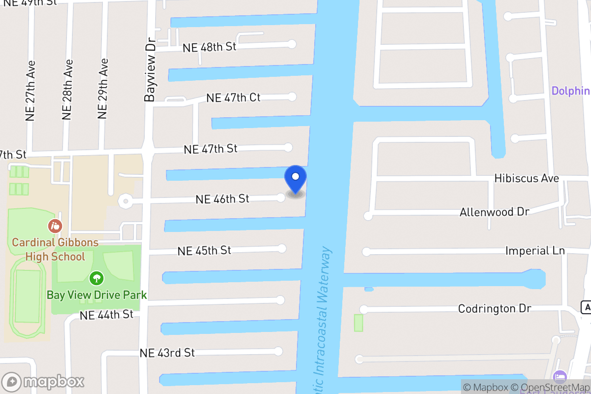 Map of 3120 Ne 46 St, Fort Lauderdale