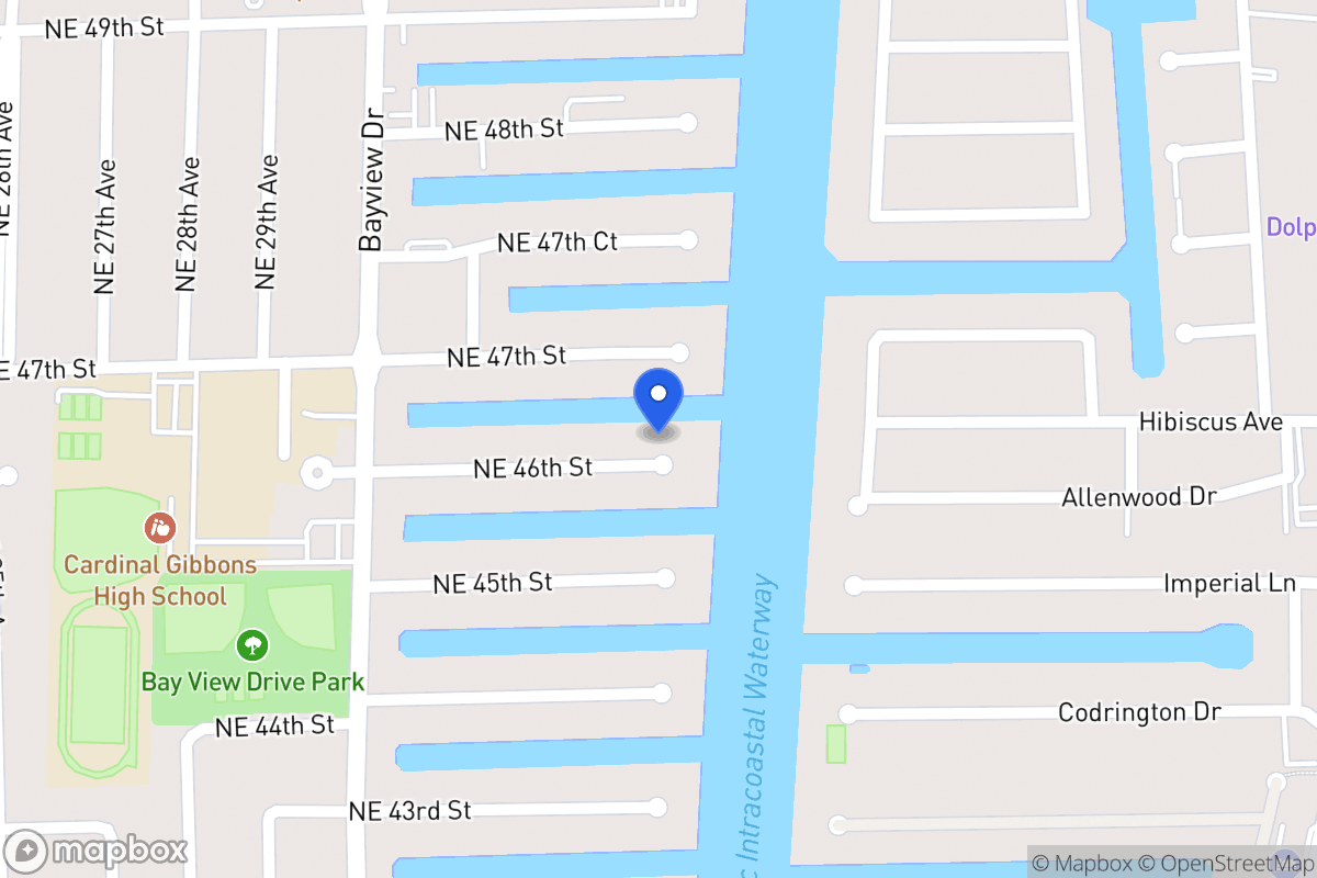Map of 3101 Ne 46 St, Fort Lauderdale