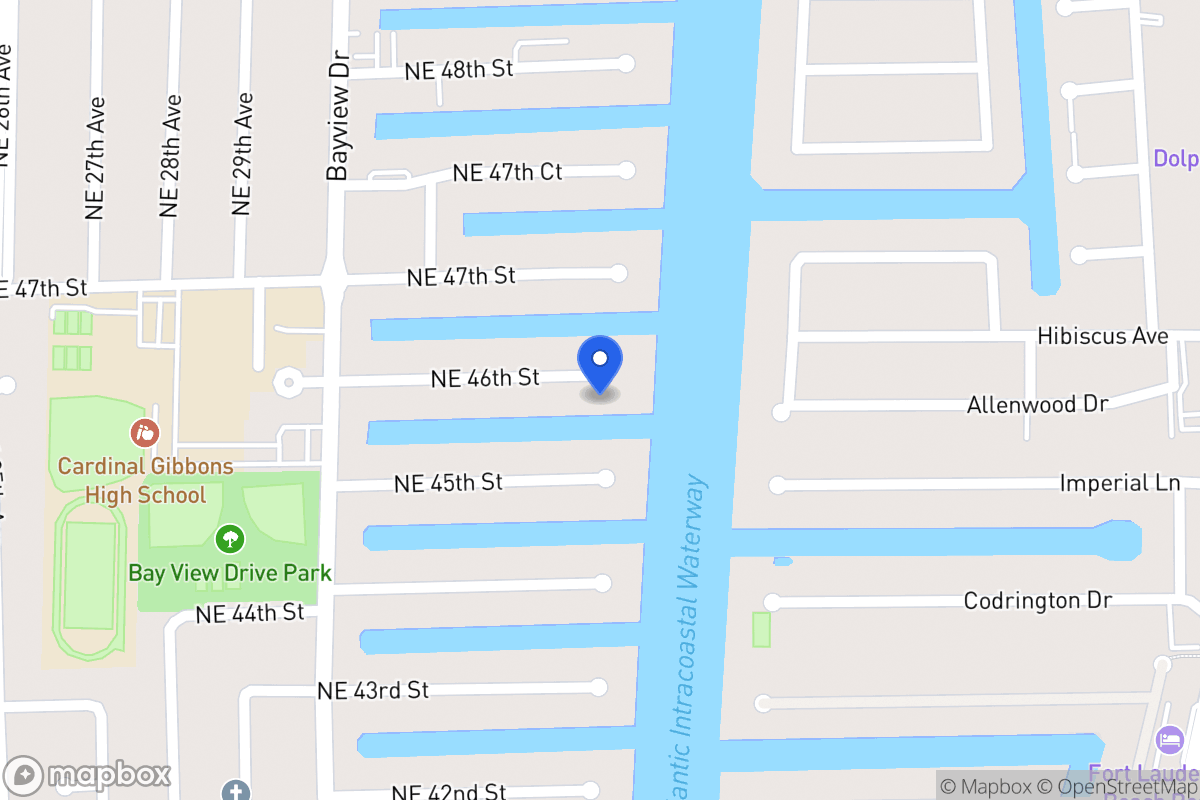Map of 3100 Ne 46 St, Fort Lauderdale