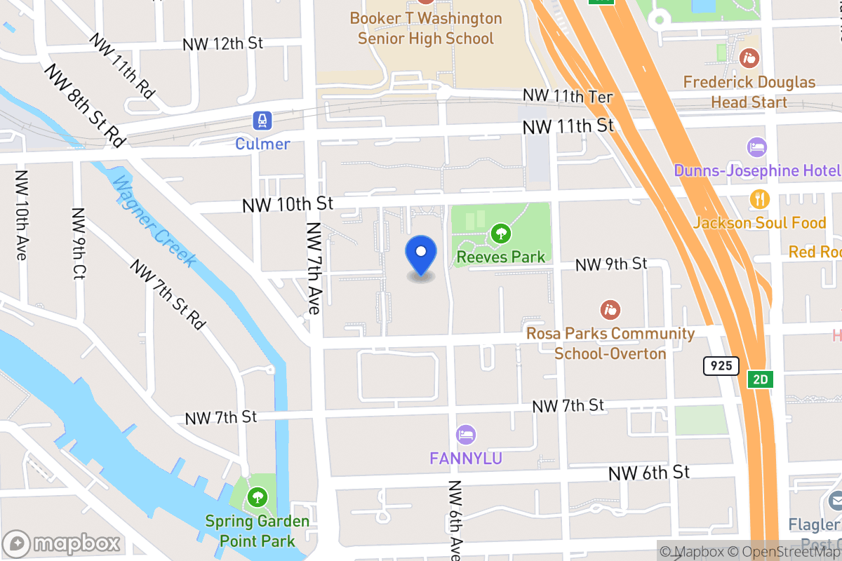 Map of 800 Nw 5 Ave, Miami