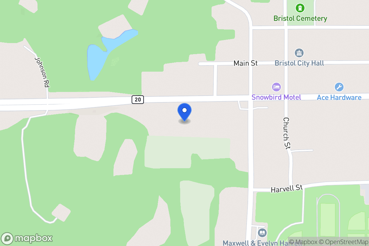 Map of Hwy 20, Bristol
