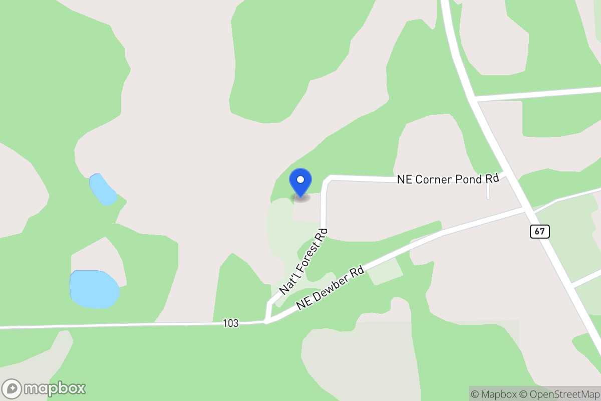 Map of 19585 Ne  Backwoods Rd, Hosford