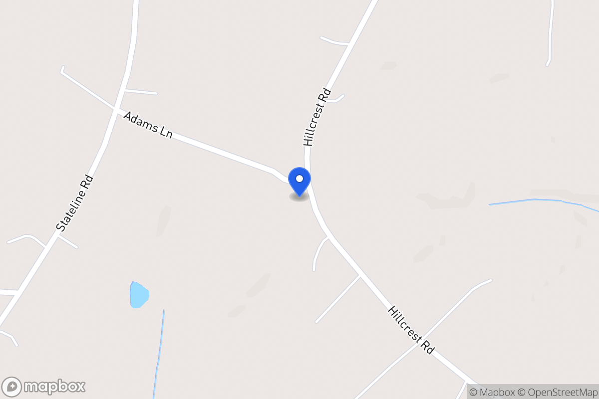 Map of Hillcrest Rd