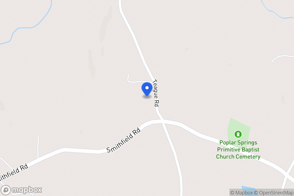Map of 1615 Teague Rd