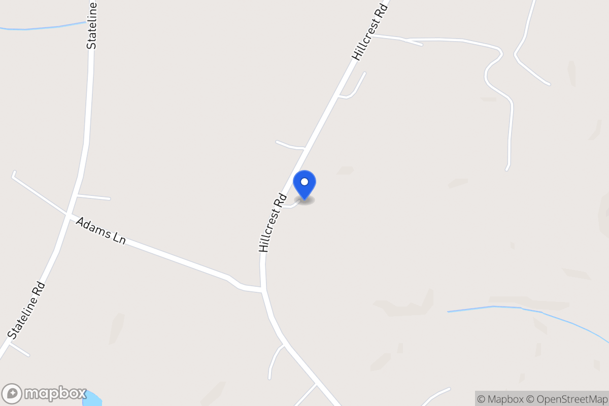 Map of 1401 Hillcrest Rd