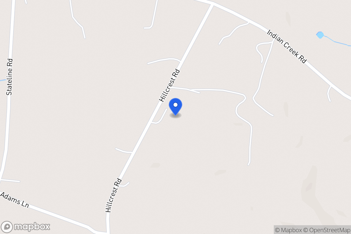 Map of 1509 Hillcrest Rd