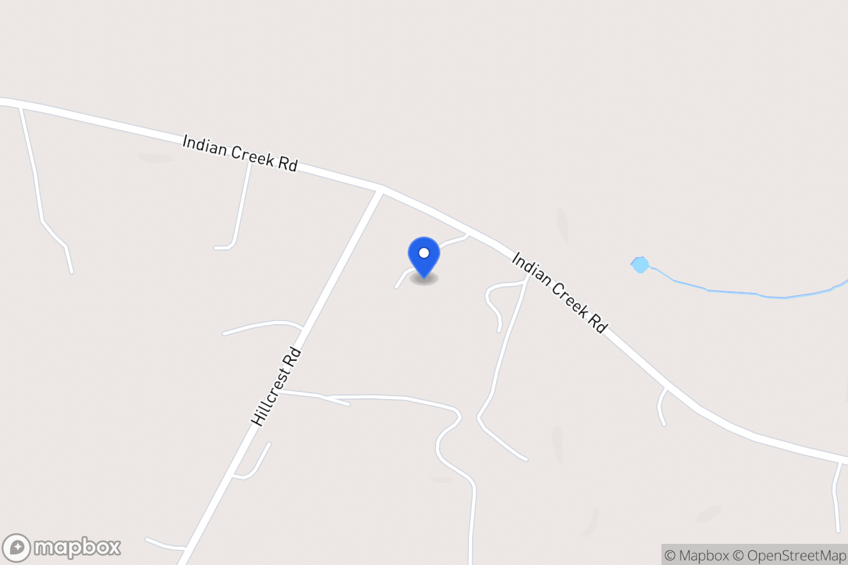 Map of 1620 Indian Creek Rd
