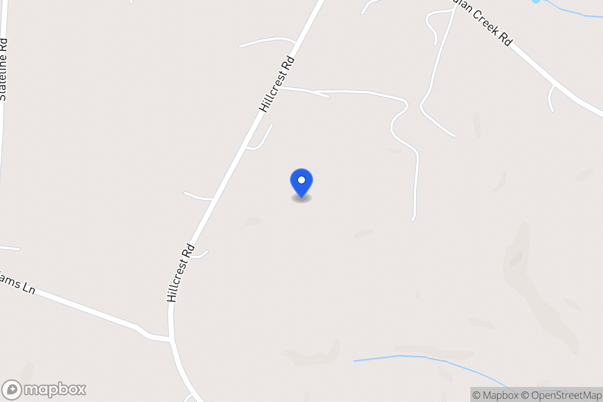 Map of 1423 Hillcrest Rd