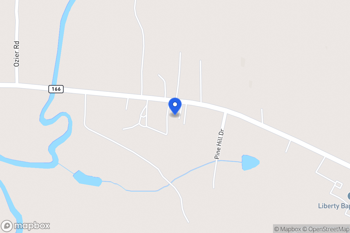 Map of 1338 W 166 Hwy