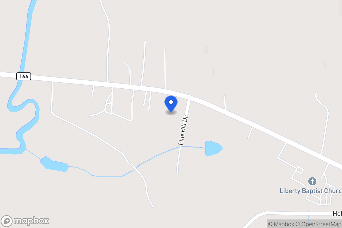 Map of 1312 W 166 Hwy