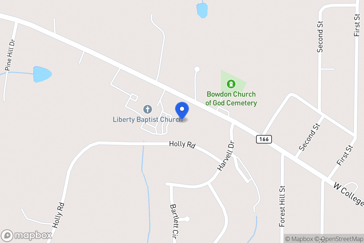 Map of 1101 W 166 Hwy