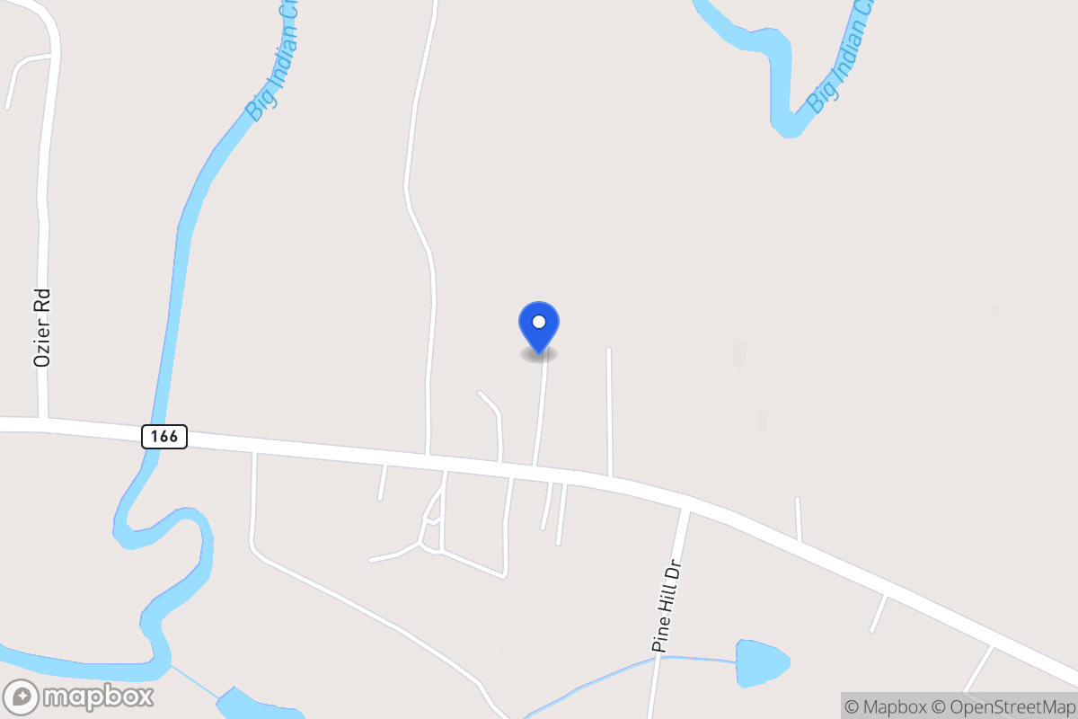 Map of 1347 W 166 Hwy