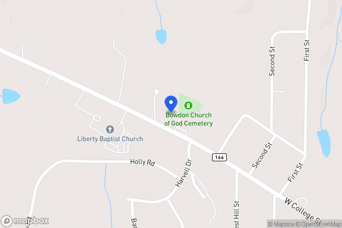 Map of 1036 W College St