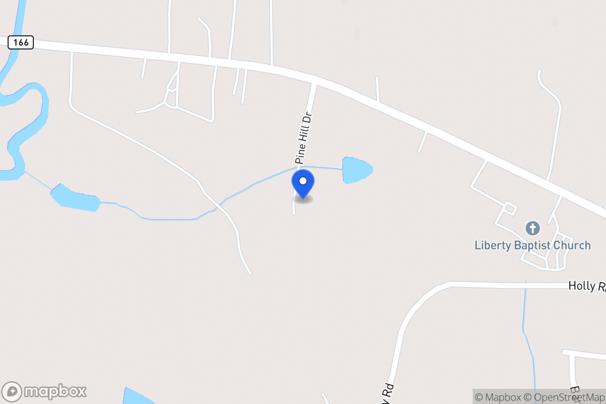 Map of 1319 Pine Hill Dr