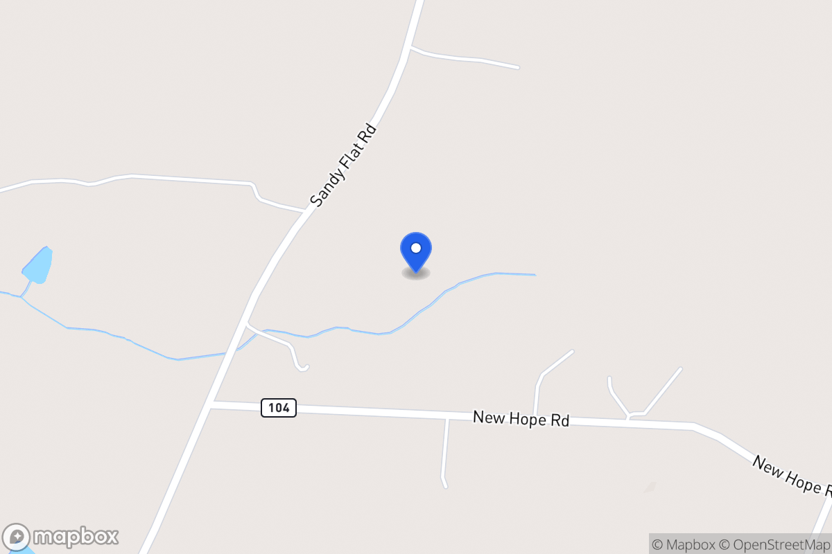 Map of Sandy Flat Rd