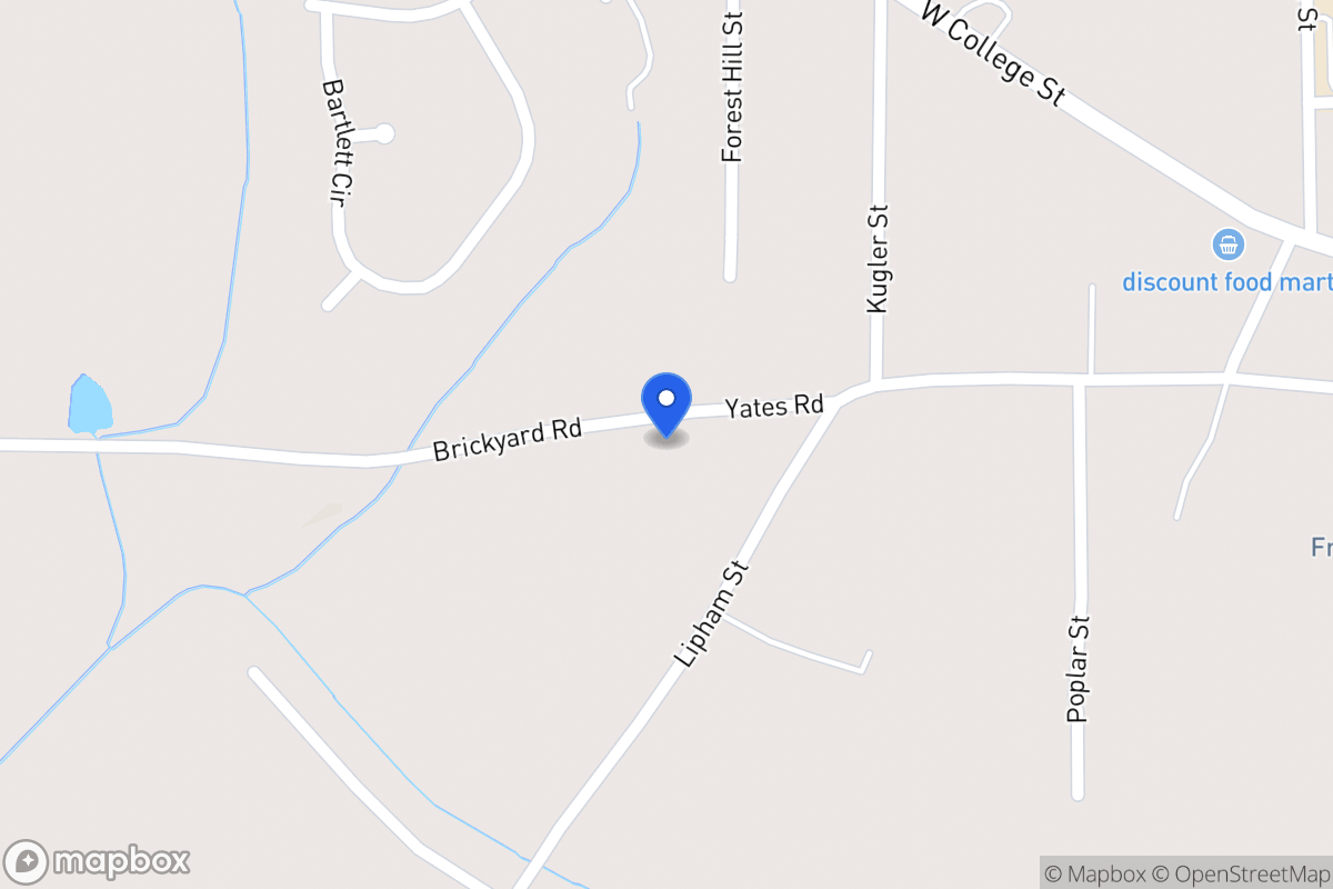 Map of 731 Yates Rd