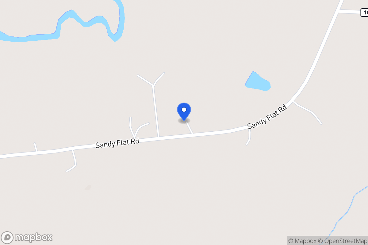 Map of 921 Sandy Flat Rd