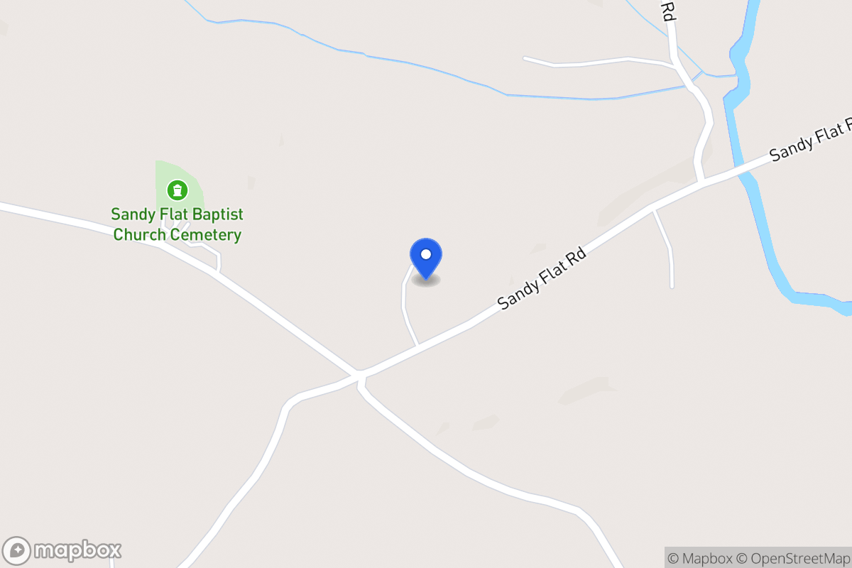Map of 1431 Sandy Flat Rd