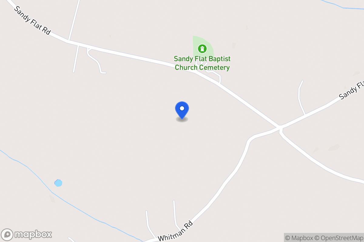 Map of 1600 Sandy Flat Rd