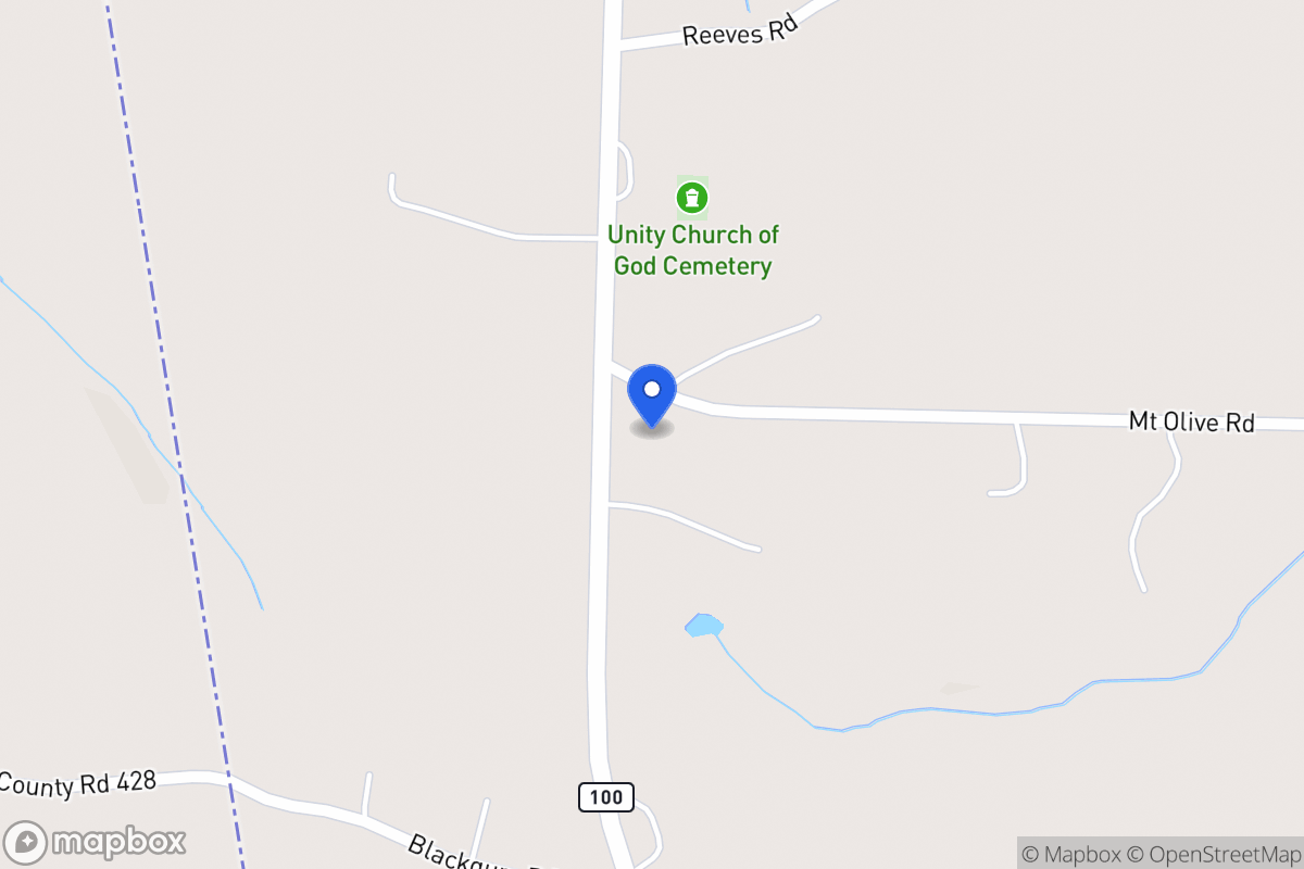 Map of 3596 S 100 Hwy