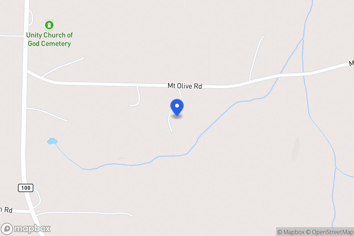 Map of 185 Mt Olive Rd