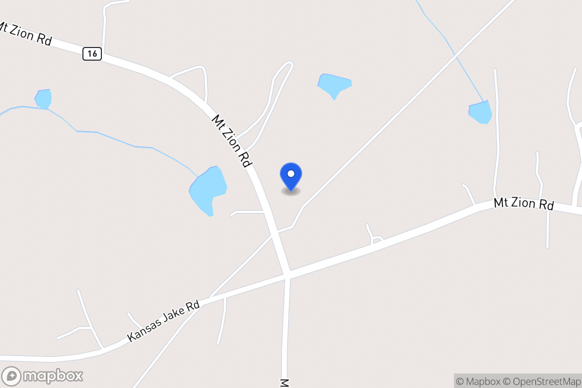 Map of 6321 Mt Zion Rd