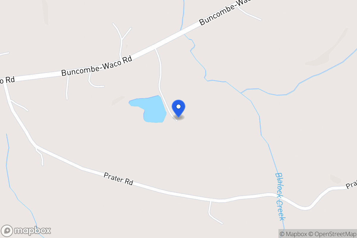 Map of 401 Buncombe Waco Rd