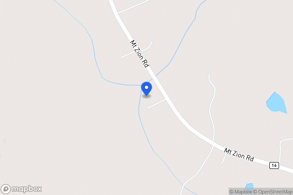 Map of 6680 Mt Zion Rd