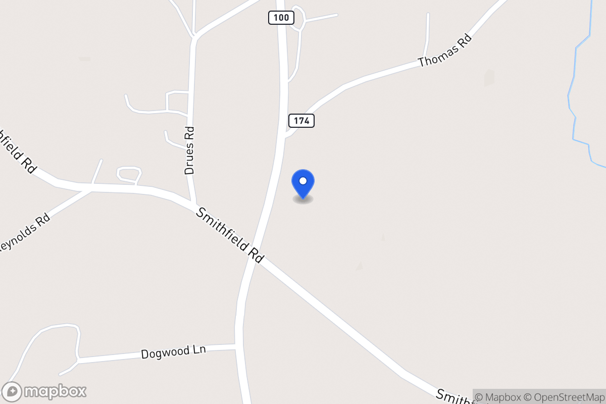 Map of 1625 N 100 Hwy