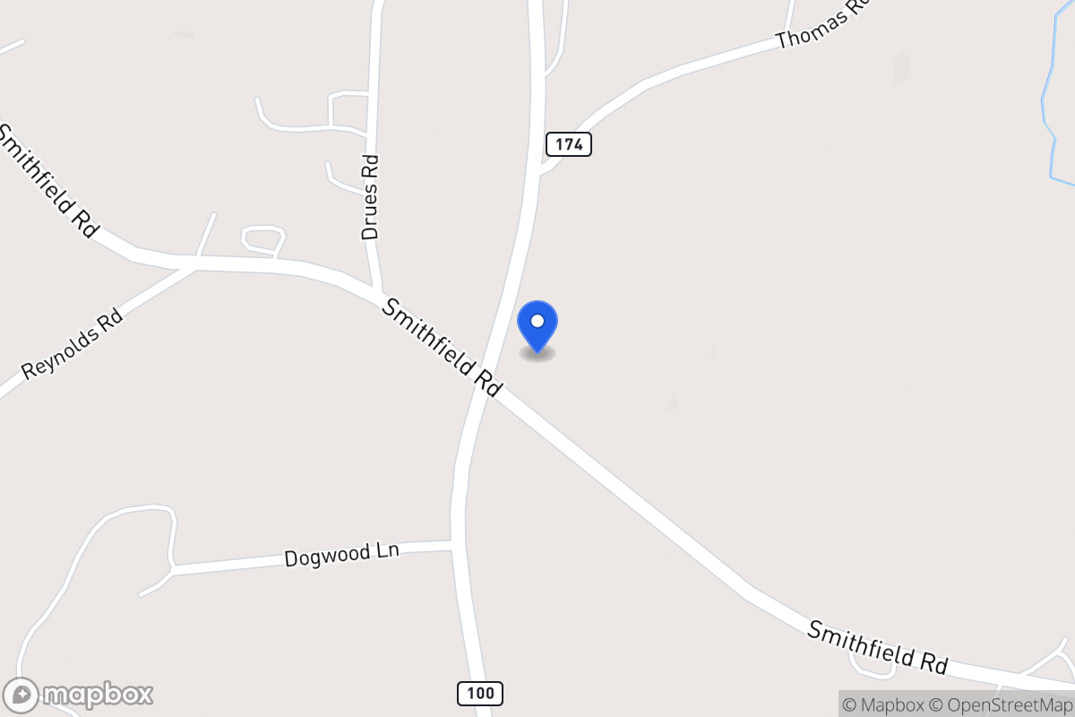 Map of 1595 N 100 Hwy